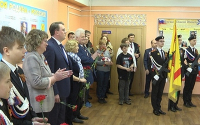 Участие в мероприятии, посвященному передаче памятных вещей адмирала Флота А.И.Сорокина в дар МБОУ СШ №12